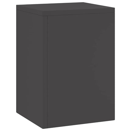 Växtställ 2 pcs Svart 24 x 24 x 35 cm Stål