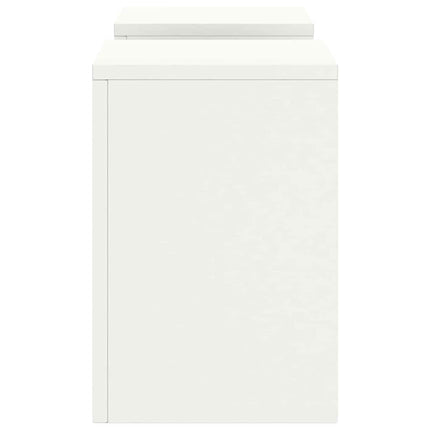Växtställ 2 pcs Vit 24 x 24 x 35 cm Stål