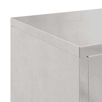 Växtställ 2 pcs Silver 24 x 24 x 35 cm Rostfritt stål