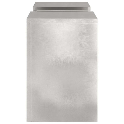 Växtställ 2 pcs Silver 24 x 24 x 35 cm Rostfritt stål
