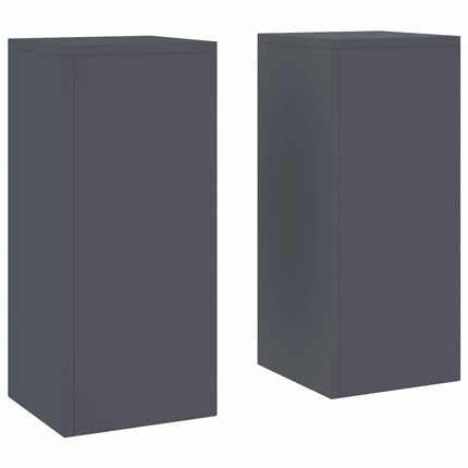 Växtställ 2 pcs Antracit 24 x 24 x 55 cm Stål