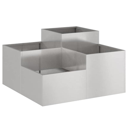 Trädgårdsplanterare Rostig 80 x 80 x 48 cm Väderbeständig stål