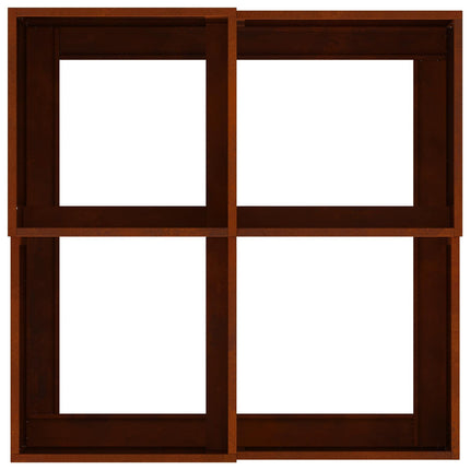 Trädgårdsplanterare Rostig 80 x 80 x 48 cm Väderbeständig stål