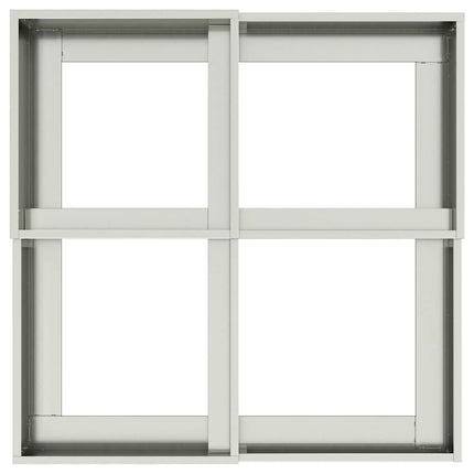 Trädgårdsplanterare Silver 100 x 100 x 48 cm Galvaniserat stål