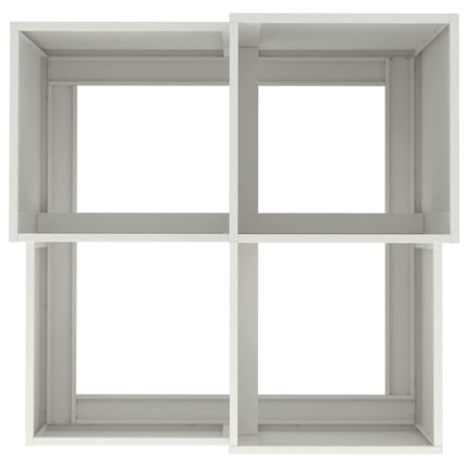 Trädgårdsplanterare Vit 80 x 80 x 60 cm Stål