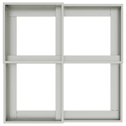 Trädgårdsplanterare Silver 80 x 80 x 60 cm Galvaniserat stål