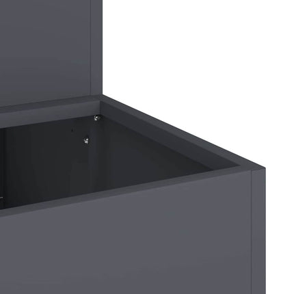 Trädgårdsplanterare Antracit 100 x 60 x 45 cm Kallvalsat stål