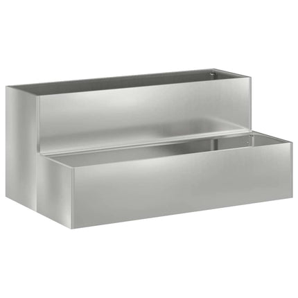 Trädgårdsplanterare Silver 100 x 60 x 45 cm Galvaniserat Stål