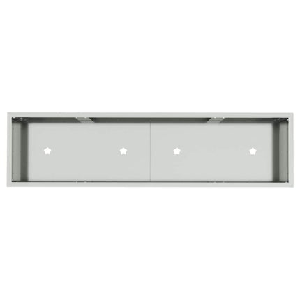 Höjdträdgårdsplanterare Silver 100 x 26 x 82 cm