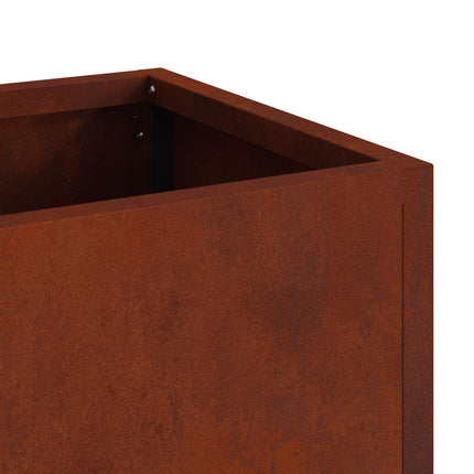 Höjdträdgårdsplanterare Rostig 100 x 26 x 82 cm