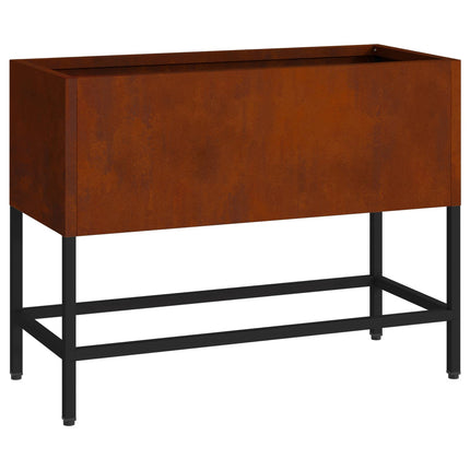 Höjdträdgårdsplanterare Rostig 60 x 26 x 45 cm