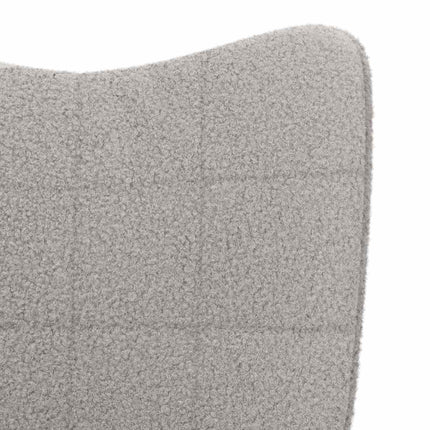 fåtölj Ljusgrå 62 x 67 x 95,5 cm Sherpa tyg