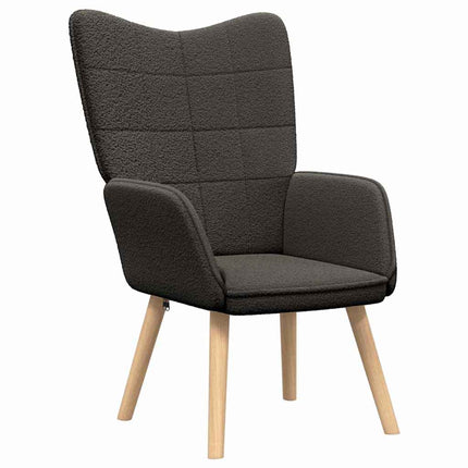fåtölj Mörkgrå 62 x 67 x 95,5 cm Sherpa tyg
