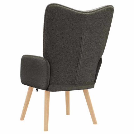 fåtölj Mörkgrå 62 x 67 x 95,5 cm Sherpa tyg