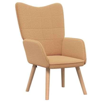 fåtölj Beige 62 x 67 x 95,5 cm Sherpa tyg