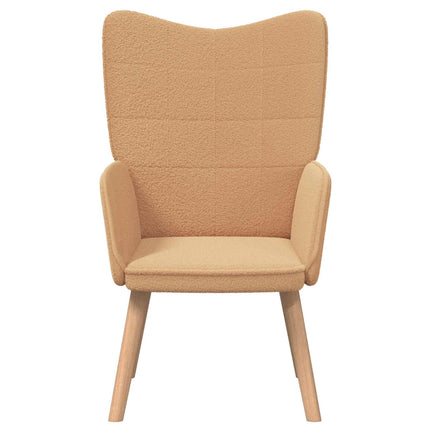 fåtölj Beige 62 x 67 x 95,5 cm Sherpa tyg