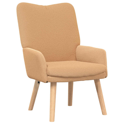 fåtölj Beige 63 x 67 x 94 cm Polyester och plywood