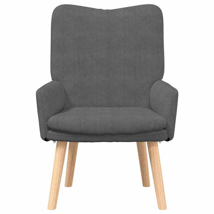 fåtölj Mörkgrå 63 x 67 x 94 cm tyg