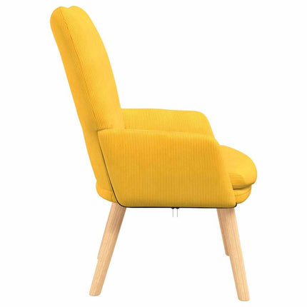 fåtölj Ljusgul 63 x 67 x 94 cm tyg