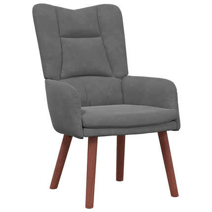 fåtölj Mörkgrå 63 x 67 x 94 cm Sammet