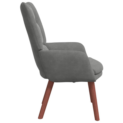 fåtölj Mörkgrå 63 x 67 x 94 cm Sammet