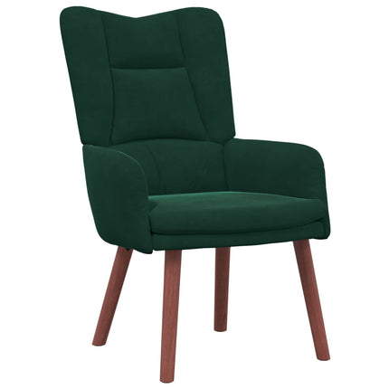 fåtölj Mörkgrön 63 x 67 x 94 cm Sammet