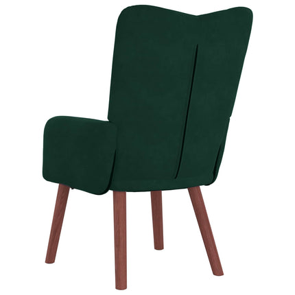 fåtölj Mörkgrön 63 x 67 x 94 cm Sammet
