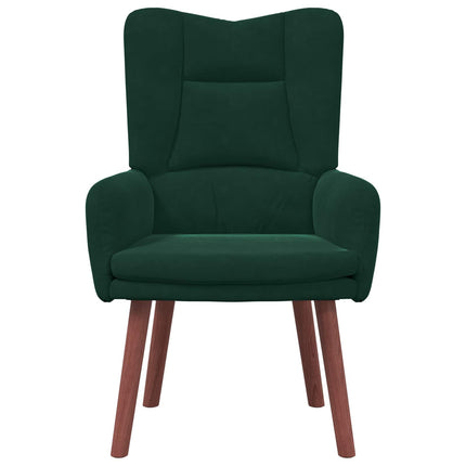 fåtölj Mörkgrön 63 x 67 x 94 cm Sammet
