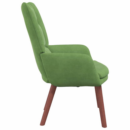 fåtölj Ljusgrön 63 x 67 x 94 cm Sammet