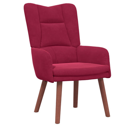 fåtölj Vinröd 63 x 67 x 94 cm Sammet