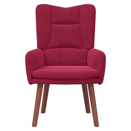 fåtölj Vinröd 63 x 67 x 94 cm Sammet