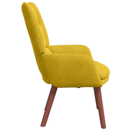 fåtölj Gul 63 x 67 x 94 cm Sammet