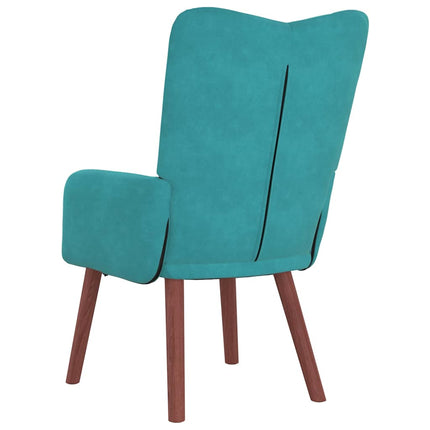 fåtölj Turkos 63 x 67 x 94 cm Sammet