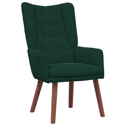 fåtölj Mörkgrön 63 x 67 x 94 cm Sammet