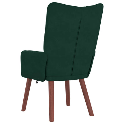 fåtölj Mörkgrön 63 x 67 x 94 cm Sammet