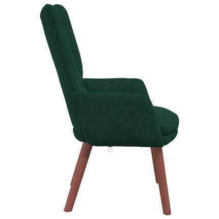 fåtölj Mörkgrön 63 x 67 x 94 cm Sammet