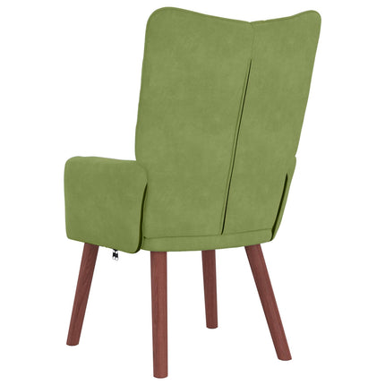 fåtölj Ljusgrön 63 x 67 x 94 cm Sammet
