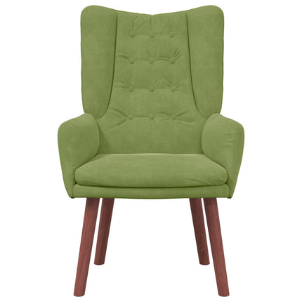 fåtölj Ljusgrön 63 x 67 x 94 cm Sammet