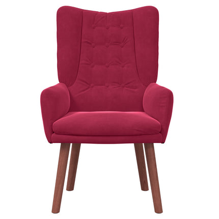 fåtölj Vinröd 63 x 67 x 94 cm Sammet