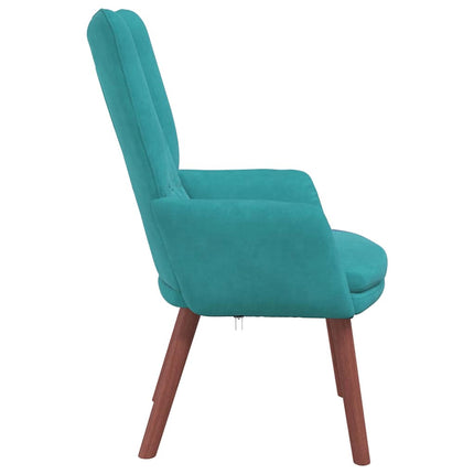 fåtölj Turkos 63 x 67 x 94 cm Sammet
