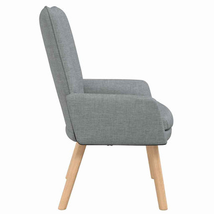 fåtölj Ljusgrå 63 x 67 x 94 cm Tyg och plywood