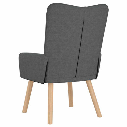fåtölj Mörkgrå 63 x 67 x 94 cm Tyg och plywood