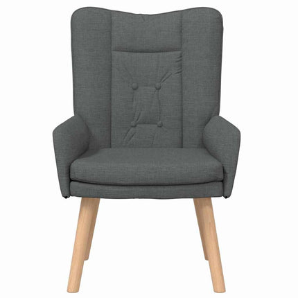 fåtölj Mörkgrå 63 x 67 x 94 cm Tyg och plywood