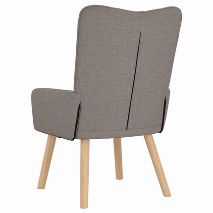 fåtölj Taupe 63 x 67 x 94 cm Tyg och plywood