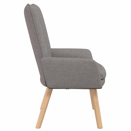 fåtölj Taupe 63 x 67 x 94 cm Tyg och plywood
