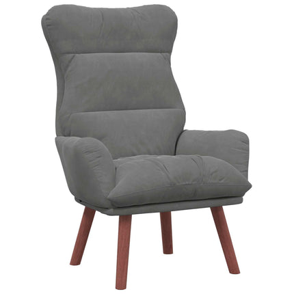 fåtölj Mörkgrå 69 x 74 x 93 cm Sammet