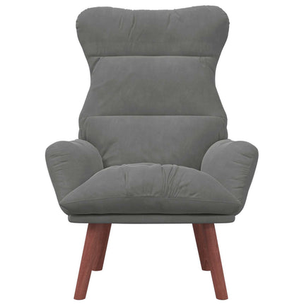 fåtölj Mörkgrå 69 x 74 x 93 cm Sammet