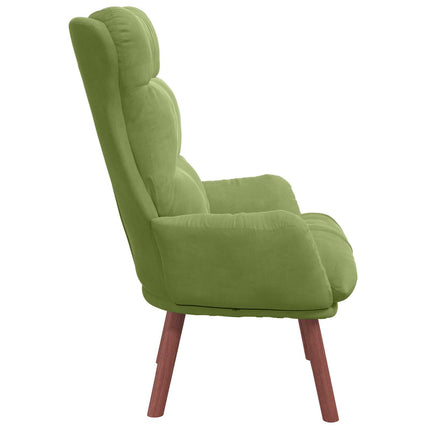 fåtölj Ljusgrön 69 x 74 x 93 cm Sammet