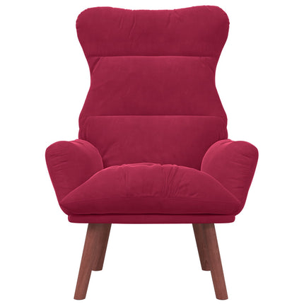 fåtölj Vinröd 69 x 74 x 93 cm Sammet