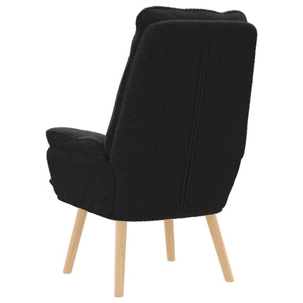 fåtölj Svart 69 x 74 x 93 cm Sherpa tyg